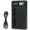 Draagbare camera-acculader compatibel met NPBN1 USB-camera-dubbellader met LCD-display 2
