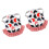 2Pcs Chicken Saddle Hen Apron Wing Feather Protector White+Red 2217cm 10