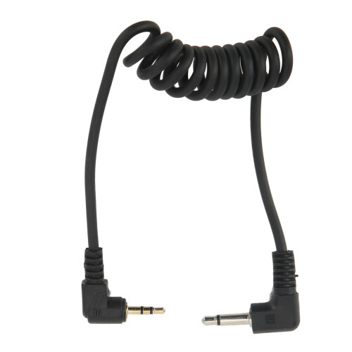 Camera Shutter Cord 2.5mm to 3.5mm Gold Plated Joint Plastic Elastic Flash Trigger Shutter Release Cable Compatible With Shooting 1