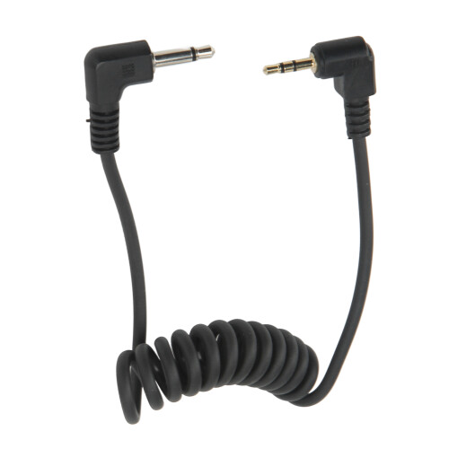 Camera Shutter Cord 2.5mm to 3.5mm Gold Plated Joint Plastic Elastic Flash Trigger Shutter Release Cable Compatible With Shooting 2
