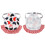 2Pcs Chicken Saddle Hen Apron Wing Feather Protector, White+Red, 22x17cm 12