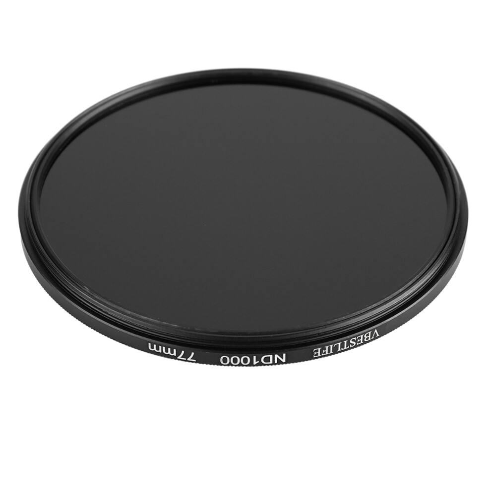 Vbestlife Slim Optical Glass Multiple Coated Neutral Density Nd1000 Nd Filter Compatible With Dslr (77Mm) Light 3492798409504