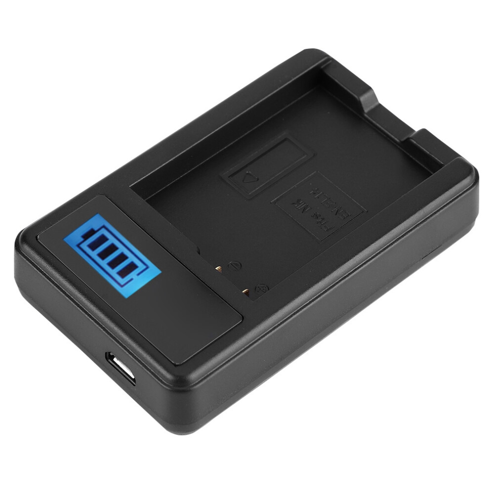En-El14 Battery Charger With Lcd Display Compatible With Nikon D5100/D3100/D3200/D3300/Coolpix 3506925221744