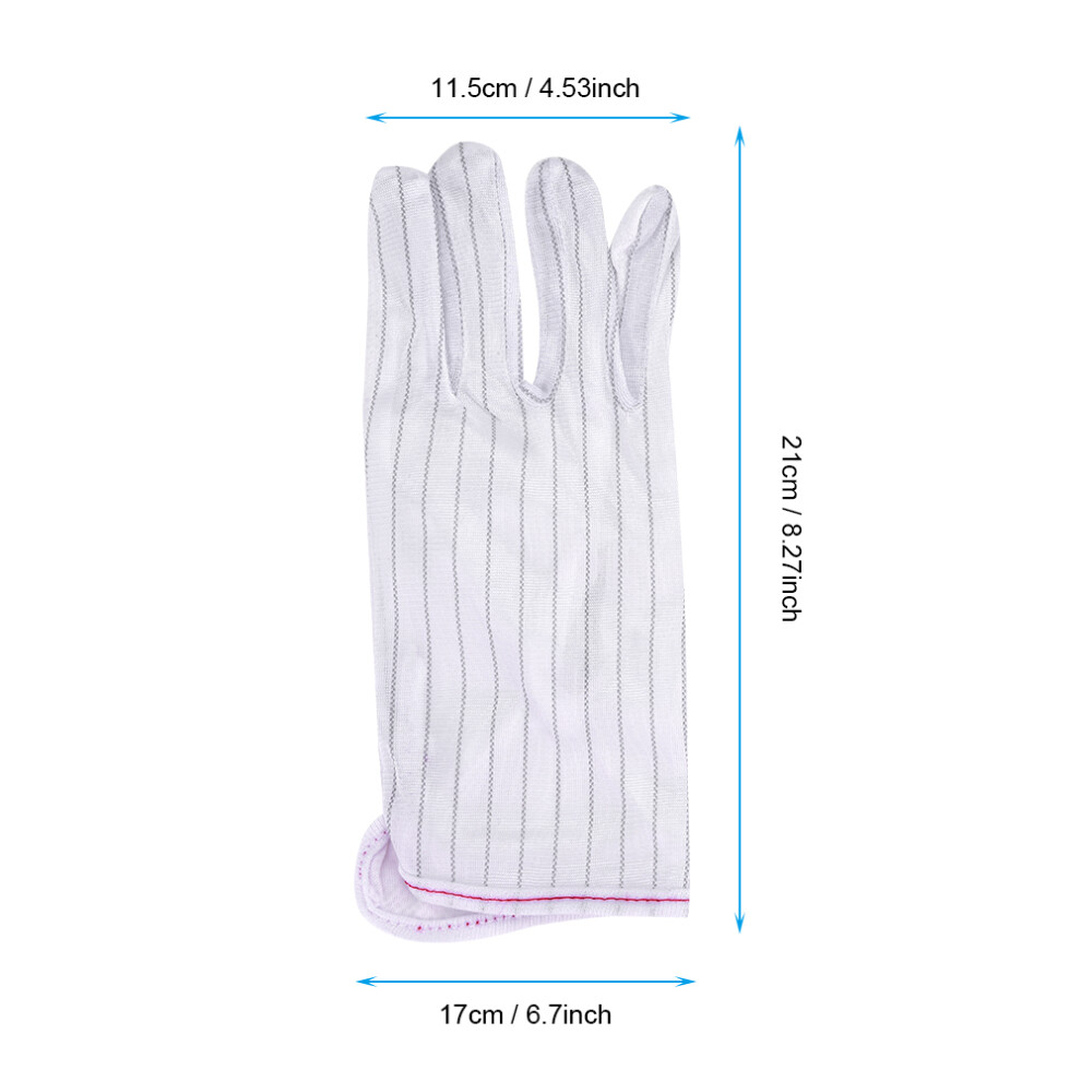 1 Piar Antistatic Gloves Lens Professional Cleaning Glove Tool White 3669778482813