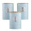 Cooks Professional Cooks Professional 3 Piece Kitchen Storage Set with Bamboo Lids | Blue / Silver 1