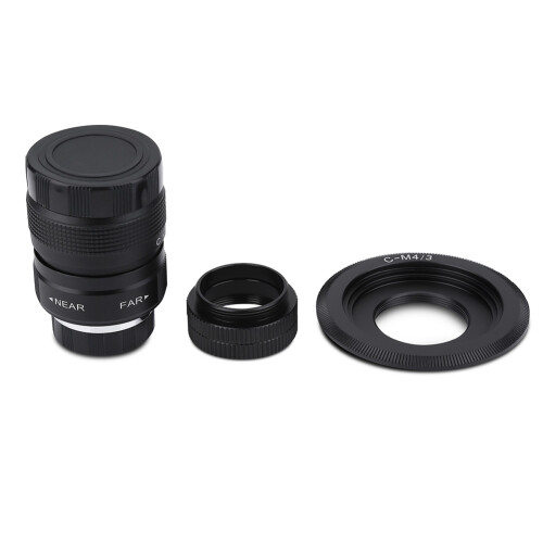 25mm f/1.4 objectief C M4/3 adapter macro-ring compatibel met Olympus EPL5 EPM3 EPL7 OM-D 1