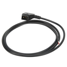 Cabo adaptador de energia com conector D-Tap de 2 pinos, 1 metro de comprimento, compatível com câmeras de cinema de bolso.