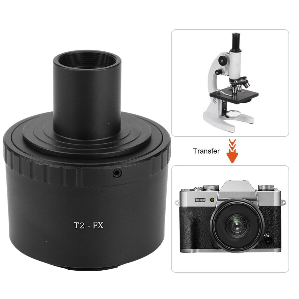 T2-Fx Metal Adapter Ring Compatible With 23.2Mm T Mount Microscope To Compatible With Fuji Fx Mount Camera 3574382243647