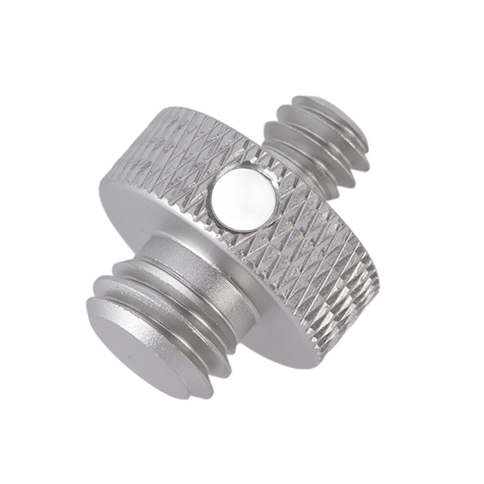 1/4 Inch To 3/8 Inch Male Threaded Screw Mount Adapter Compatible With Tripod Camera Cage Ball Headsilver 3023411873589