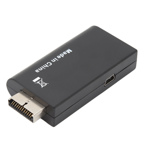 Compatível com conversor PS2 para HD 5V 1080P ABS. Adaptador de interface multimídia compatível com consoles, monitores e televisores. 2