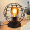 Glitzerlife Table Lamp Vintage Black 1-light E27 Metal 1