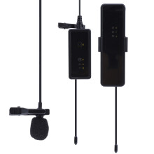 MOVINGMIG Wireless Interview Microphone Phone Live Professional Recording Collar Clip Mic