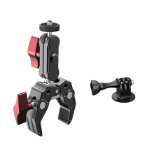 Multifunction Camera Mount Clip for 1.75 -2" Roll Cage, 360 Rataiton Adapter, Off-Road Action Cam Holder for