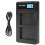 Draagbare camera-acculader compatibel met NB-6L USB-camera-dubbellader met LCD-display 2