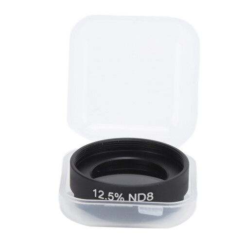 Filtro lunar de 1,25 polegadas para telescópio, filtro de densidade neutra (ND) compatível com ocular de telescópio astronômico, 12,5% ND8. 1