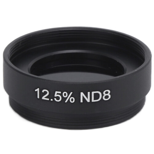 Filtro lunar de 1,25 polegadas para telescópio, filtro de densidade neutra (ND) compatível com ocular de telescópio astronômico, 12,5% ND8. 2