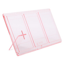Photo Frame 3 Openings Clear PC Display 3in 4x3 Picture with Stand Triple Picture Frame Compatible With Instant Photo Desk Decor Pink
