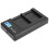 Draagbare camera-acculader compatibel met NB-6L USB-camera-dubbellader met LCD-display 4