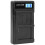 Draagbare camera-acculader compatibel met NB-6L USB-camera-dubbellader met LCD-display 5
