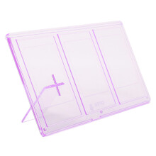 Photo Frame 3 Openings Clear PC Display 3in 4x3 Picture with Stand Triple Picture Frame Compatible With Instant Photo Desk Decor Purple