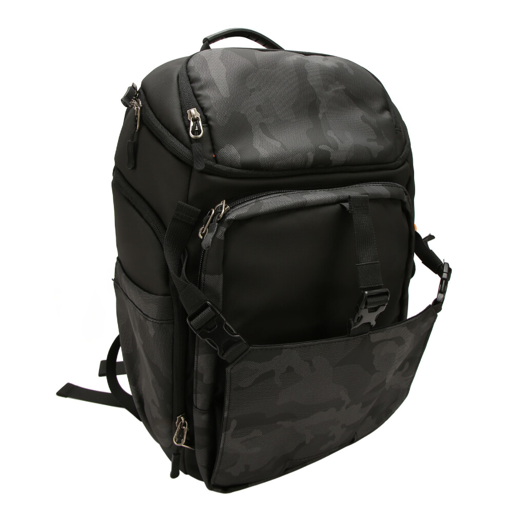 Professional Dslr Camera Backpack Bag, Waterproof Large Capacity For Outdoor Photography Hiking Travel, Orange/Grey 3750963761261