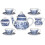 Churchill Blue Willow 11 Piece Tea Set 1