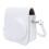 Capa protetora para mini câmera em couro PU com alça de ombro ajustável, compatível com a câmera Instax Mini 7+ (branca) 5
