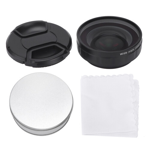 Lente grande angular de vidro óptico de alta definição, compatível com câmeras SLR e mirrorless. 1