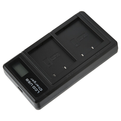 Φορτιστής USB διπλής φόρτισης μπαταρίας με οθόνη LCD συμβατός με μπαταρία Fuji NPW126 2
