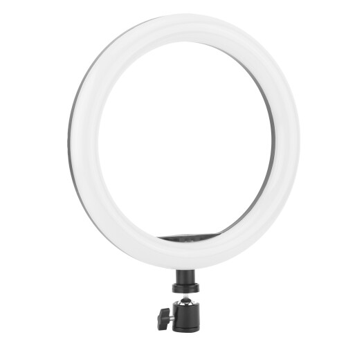 Luz de preenchimento circular de 10 polegadas para transmissões ao vivo, iluminação complementar para selfies noturnas e aprimoramento de fotos. 2