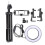 Ring Light de LED de 6 polegadas para câmera, luz de preenchimento para fotografia, dimerizável, com suporte para tripé e celular. 2