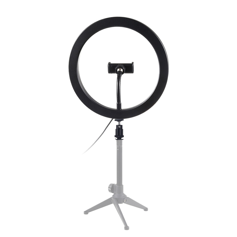 Puluz 10 Inch Dimmable Led Ring 3 Ing Modes Brightness Adjustable With Phone Bracket For Live Streaming Selfie Photography Video Light 3613887339391