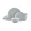 Pfaltzgraff Felicity 12 Piece Dinnerware Set, Service for 4,Gray 1
