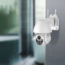 Schwenk-Neige-Außenkamera mit 3,0 MP, WLAN, Farbnachtsicht, Zwei-Wege-Audio, Bewegungserkennung, Fernzugriff, IP66-Wetterschutz und US-Stecker
