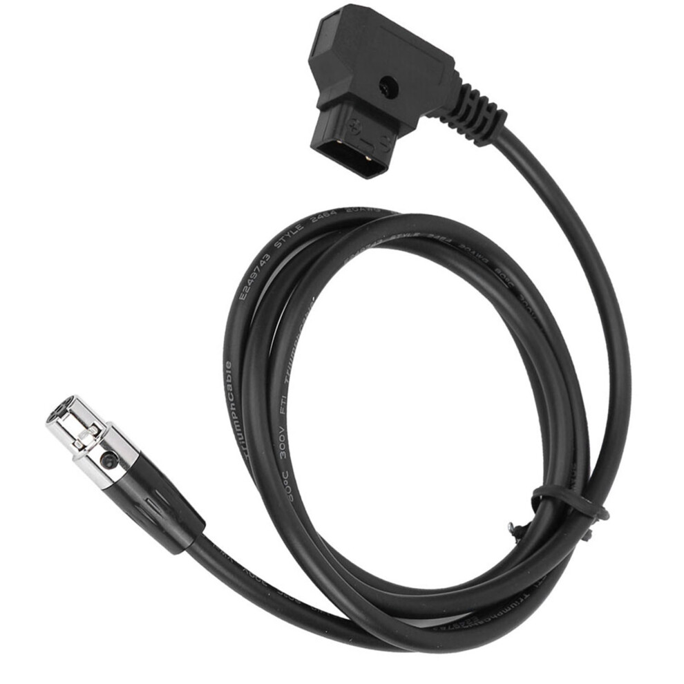 D Tap Male To Female Mini Xlr 4 Pin Cable Power Supply Adapter Compatible With Vfm 5.6" Monitor 3007651599157