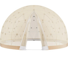 VEVOR Dome Bubble Tent, 12FT Double Cover (Transparent & Light Yellow Cover), Outdoor Geodesic House Shelter, Upgraded Igloo Tent Waterproof for