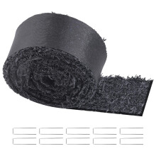 VEVOR Rubber Mulch for Landscaping, Recycled Rubber Mulch Mat 120 x 4.5 in, Permanent Rubber Pathway, Natural-Looking Black Mulch Garden Edging Border