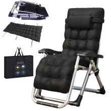 BSTSEL Recliners, Outdoor Recreational Zero Gravity Recliner, Foldable Adjustable Garden Sunloungers Chair For Cushion for Patio, Camping,
