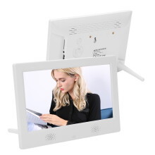 10 inch HD digitale fotolijst met een resolutie van 1024x600, ondersteuning voor MP3/MP4/afbeeldingenweergave, 100V-240V US-stekker.