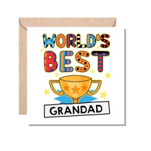 MUGGZ Grandad Card - Worlds Best Grandad Gift - Giftset - Made in The UK