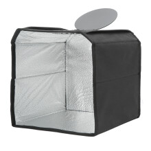 Professionelles, dimmbares LED-Lichtstudio mit 6 Hintergründen, ideal für Schmuckfotografie, 25 cm / 9,8 Zoll