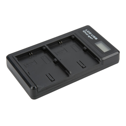 LCD-dubbele USB-oplader met Type-C-interface, compatibel met de acculader van de LPE6-camera. 2