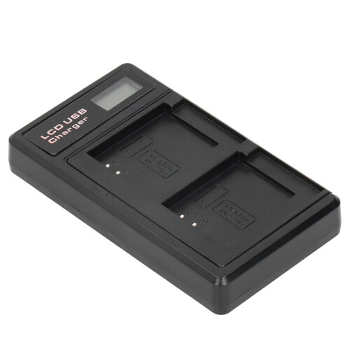 Draagbare camera-acculader compatibel met NB-13L USB-camera-dubbellader met LCD-display 2