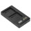 Draagbare camera-acculader compatibel met NB-13L USB-camera-dubbellader met LCD-display 5