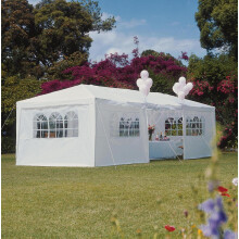 Wimba 3x9m Party Tent Marquee ? Outdoor Garden Gazebo with Removable Sides, Water?Resistant PE Canopy, Steel Frame Event Shelter for Parties,