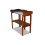 Folding Planter with Galvanised Worktop Brown W90 x D40 x H86 cm 1