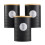 Cooks Professional Cooks Professional 3 Piece Kitchen Storage Set with Bamboo Lids | Black / Silver 1