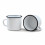 Madacha 2 Large Metal-Enamelled Mugs - White - 400 ml 1