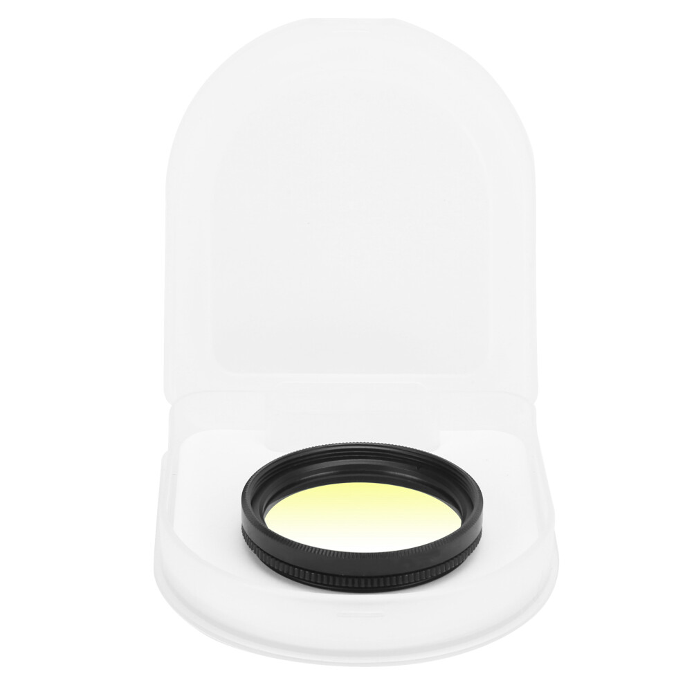 Junestar 37Mm Gradient Filter Multilayer Coating Waterproof Gradual Colour Lens Filter Compatible With Canon Cameragradient Yellow 3530811343913