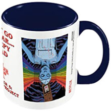 Stranger Things Season 4 Mug (The Nina Project Design) 11oz Ceramic White and Dark Blue Mug - Official Merchandise